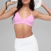 Spódniczka tenisowa High-Waist Airbrush z krojem Good Form – biała