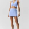 Spódniczka tenisowa High-Waist Airbrush z krojem Good Form – jasnoniebieska
