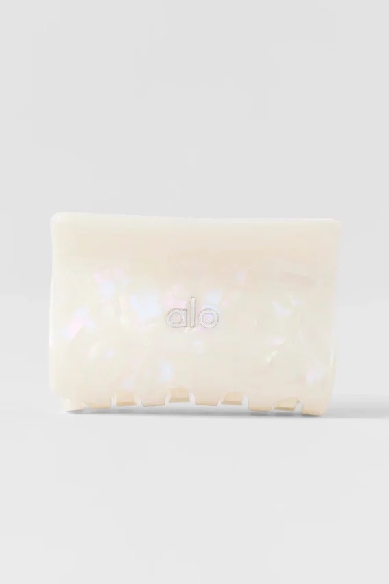 Spinka „Effortless Claw Clip” – biała perła