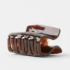 Spinka „Effortless Claw Clip” – brązowa w wzór żółwia