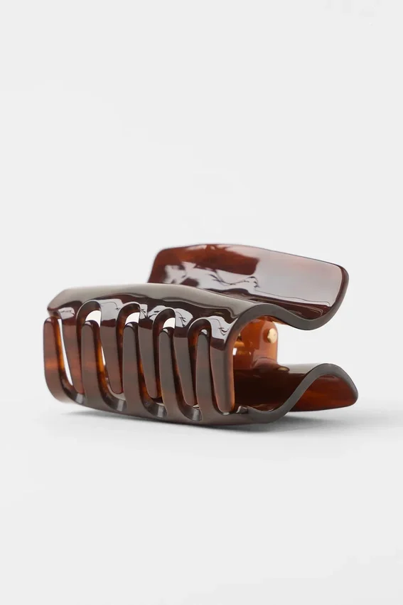 Spinka „Effortless Claw Clip” – brązowa w wzór żółwia