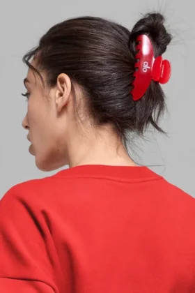 Spinka „Effortless Claw Clip” (pakiet 2 szt.) – jaskrawoczerwona