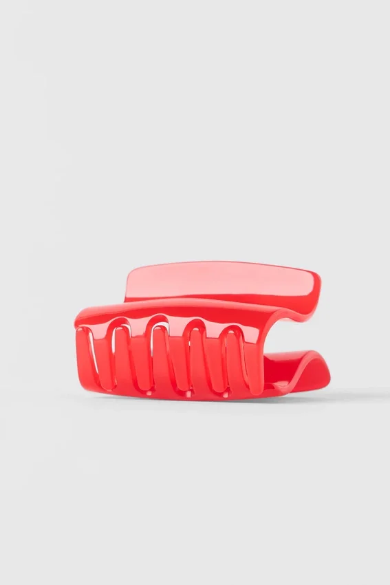 Spinka „Effortless Claw Clip” (pakiet 2 szt.) – jaskrawoczerwona