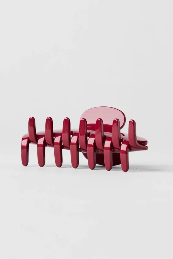 Spinka typu „claw clip” w stylu lat 90. – Summer Romance Red
