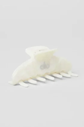 Spinka typu „claw” w stylu lat 90. – White Pearl