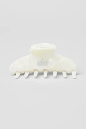 Spinka typu „claw” w stylu lat 90. – White Pearl