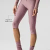 Spodnie capri Airlift Mesh High-Waist w kolorze Smoky Quartz