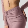 Spodnie capri Airlift Mesh High-Waist w kolorze Smoky Quartz