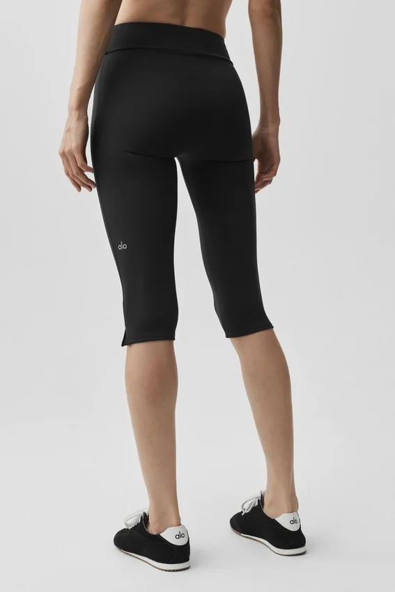 Spodnie capri Alo Softsculpt Shoreline – czarne