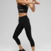 Spodnie capri Alo z High-Waist Airbrush i nadrukiem Airbrush | Legginsy damskie