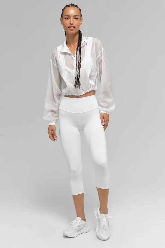 Spodnie capri Alo z High-Waist Airbrush i nadrukiem Airbrush | Legginsy damskie