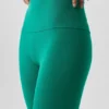 Spodnie capri High-Waist Airbrush o długości 16 cali – Emerald Isle