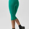 Spodnie capri High-Waist Airbrush o długości 16 cali – Emerald Isle