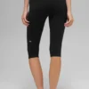 Spodnie capri High-Waist Airbrush z krojem Race Pace – czarne/białe