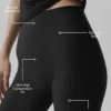 Spodnie capri High-Waist Airlift – czarne