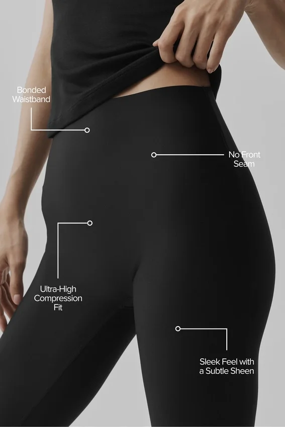 Spodnie capri High-Waist Airlift – czarne