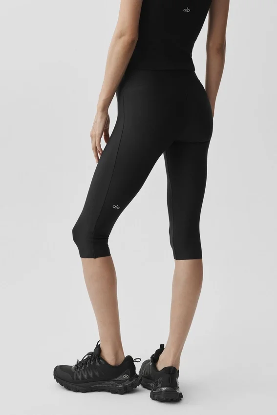 Spodnie capri High-Waist Airlift – czarne