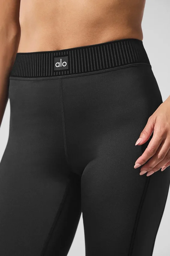 Spodnie capri High-Waist Airlift – czarne