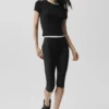 Spodnie capri High-Waist Airlift – czarne
