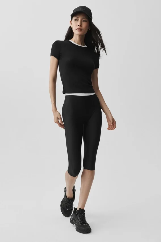 Spodnie capri High-Waist Airlift – czarne