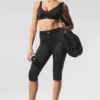 Spodnie capri High-Waist Airlift – czarne