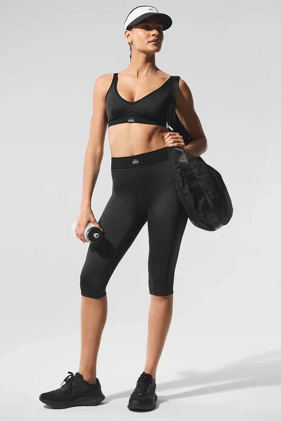 Spodnie capri High-Waist Airlift – czarne