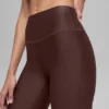 Spodnie capri High-Waist Airlift z wysokim stanem, długość 16'' – Brownstone
