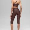 Spodnie capri High-Waist Airlift z wysokim stanem, długość 16'' – Brownstone