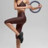 Spodnie capri High-Waist Airlift z wysokim stanem, długość 16'' – Brownstone