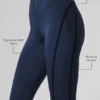 Spodnie capri z linii „High-Waist” marki Airlift – granatowe
