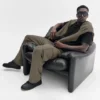 Spodnie cargo Double Take – kolor drzewa oliwnego