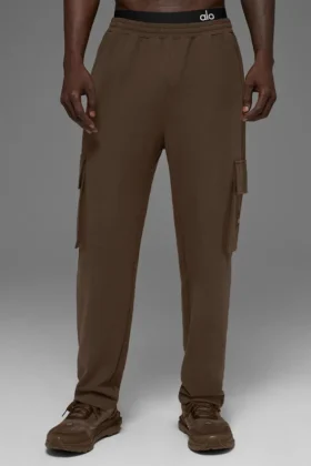 Spodnie cargo Double Take – kolor espresso