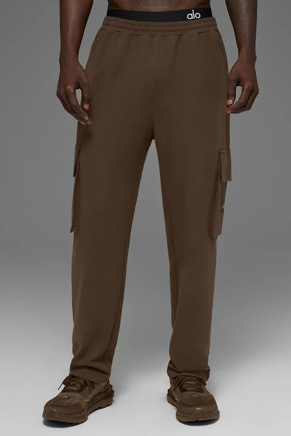 Spodnie cargo Double Take – kolor espresso