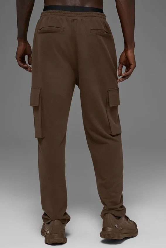 Spodnie cargo Double Take – kolor espresso