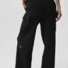 Spodnie cargo High-Waist Scholar Knit – czarne