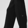 Spodnie cargo High-Waist Scholar Knit – czarne