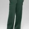 Spodnie cargo High-Waist Scholar Knit – kolor Clover Green