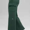 Spodnie cargo High-Waist Scholar Knit – kolor Clover Green