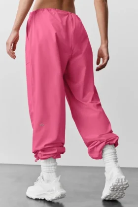 Spodnie cargo Megastar z niskim stanem – kolor Paradise Pink
