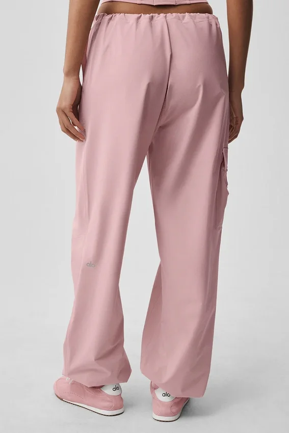 Spodnie cargo Megastar z niskim stanem – kolor Vintage Pink