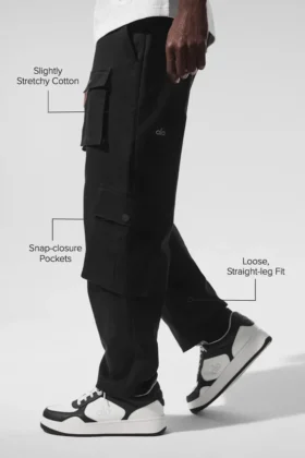 Spodnie cargo Northstar – Black