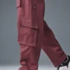 Spodnie cargo Northstar – kolor burgundowo-truflowy