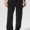 Spodnie cargo z polaru Polar Fleece Ridge – czarne