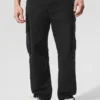 Spodnie cargo z tkaniny ripstop – czarne