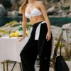 Spodnie Dreamscape High-Waist (krój regular) – czarne