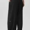 Spodnie Dreamscape High-Waist (krój regular) – czarne