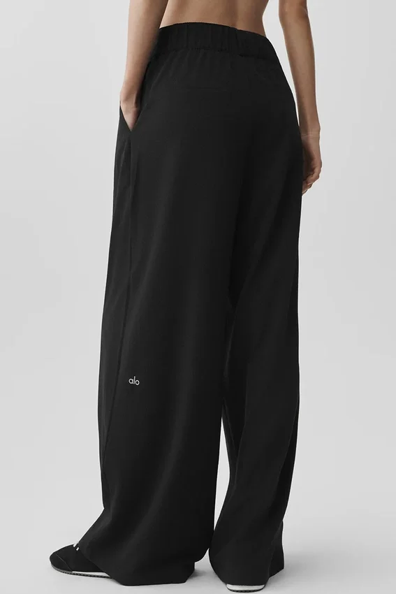 Spodnie Dreamscape High-Waist (krój regular) – czarne