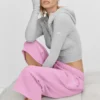 Spodnie dresowe Accolade Cutoff – kolor Candy Heart Pink