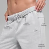 Spodnie dresowe Accolade z prostymi nogawkami – Athletic Heather Grey