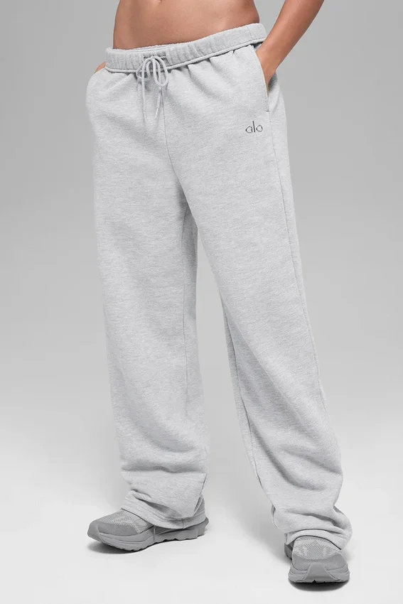 Spodnie dresowe Accolade z prostymi nogawkami – Athletic Heather Grey